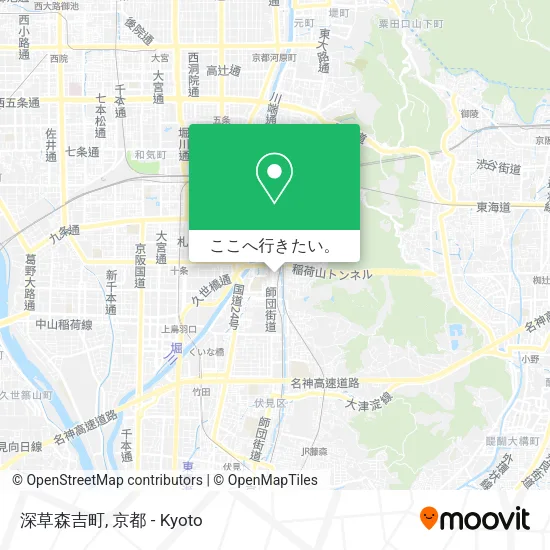 深草森吉町地図