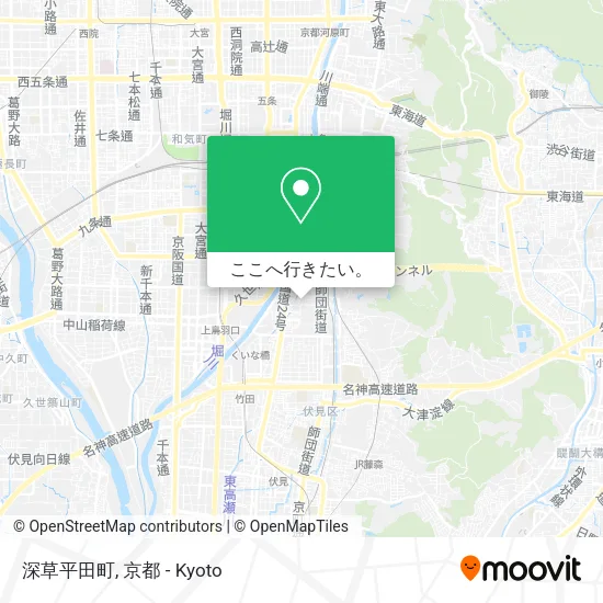 深草平田町地図