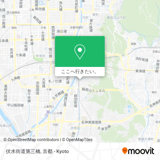 伏水街道第三橋地図
