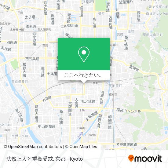 法然上人と重衡受戒地図