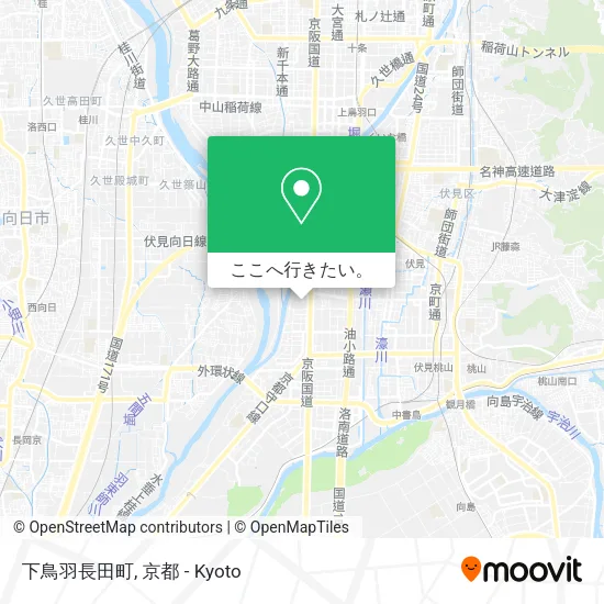下鳥羽長田町地図