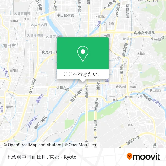 下鳥羽中円面田町地図