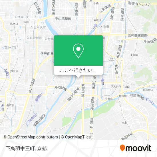 下鳥羽中三町地図