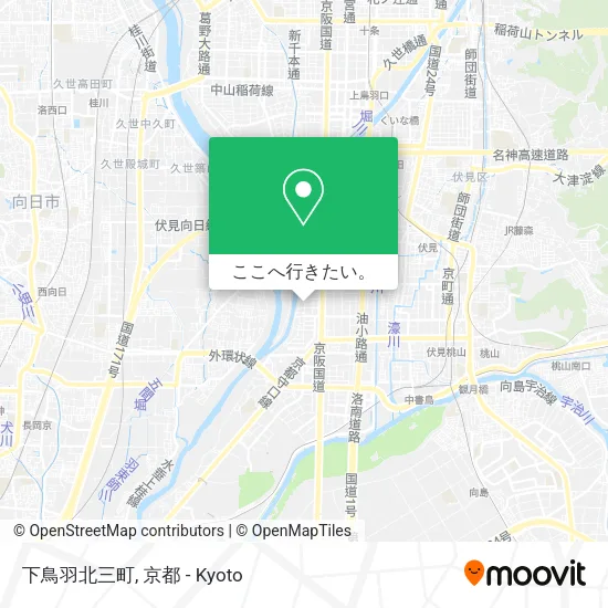 下鳥羽北三町地図