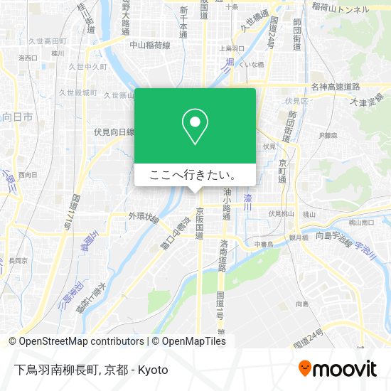 下鳥羽南柳長町地図