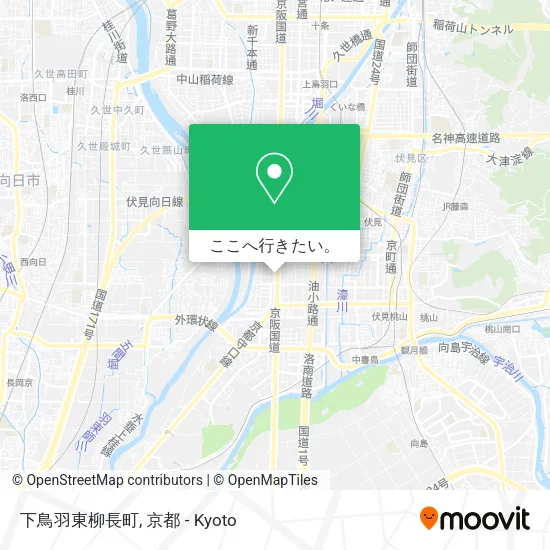 下鳥羽東柳長町地図