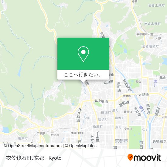 衣笠鏡石町地図