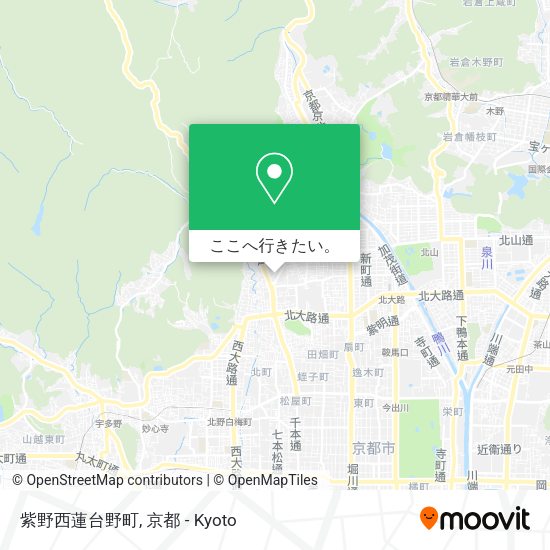紫野西蓮台野町地図
