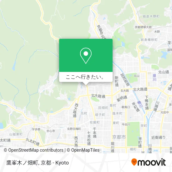 鷹峯木ノ畑町地図