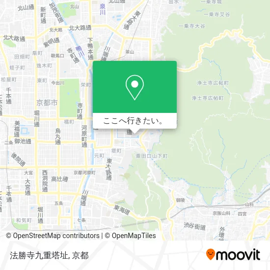 法勝寺九重塔址地図