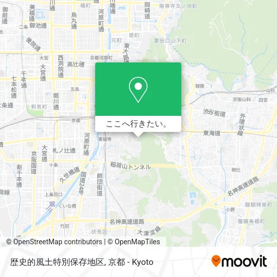 歴史的風土特別保存地区地図