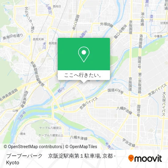 ブーブーパーク　京阪淀駅南第１駐車場地図