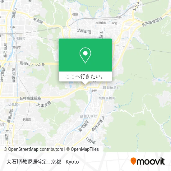 大石順教尼居宅趾地図