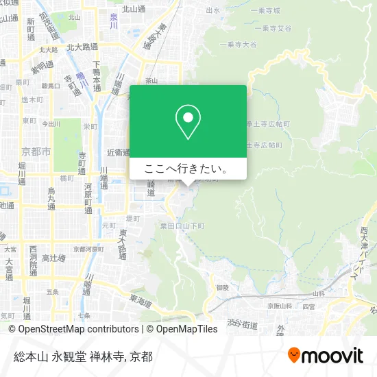 総本山 永観堂 禅林寺地図