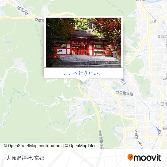 大原野神社地図