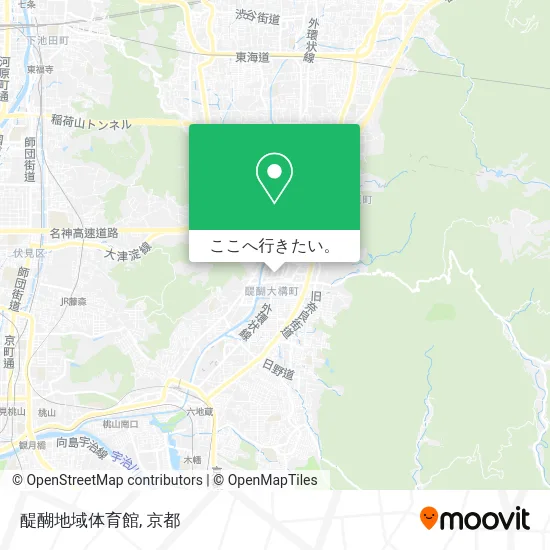 醍醐地域体育館地図