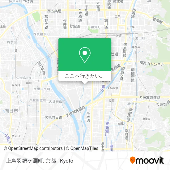上鳥羽鍋ケ淵町地図