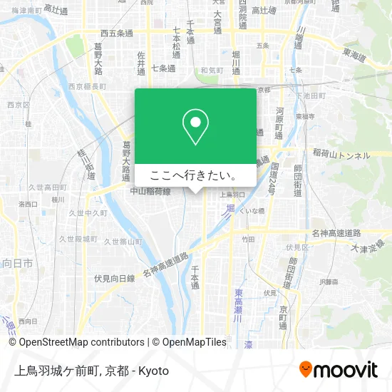 上鳥羽城ケ前町地図