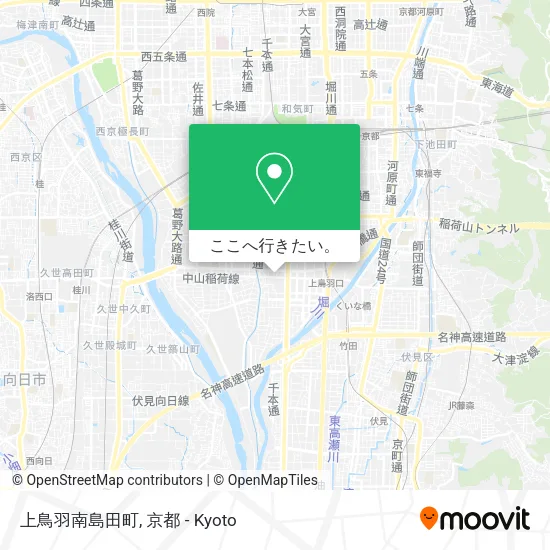 上鳥羽南島田町地図