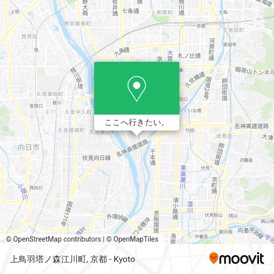 上鳥羽塔ノ森江川町地図