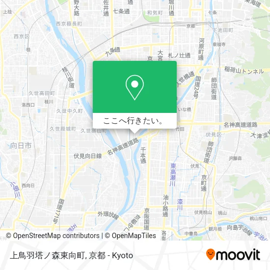 上鳥羽塔ノ森東向町地図