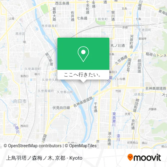 上鳥羽塔ノ森梅ノ木地図