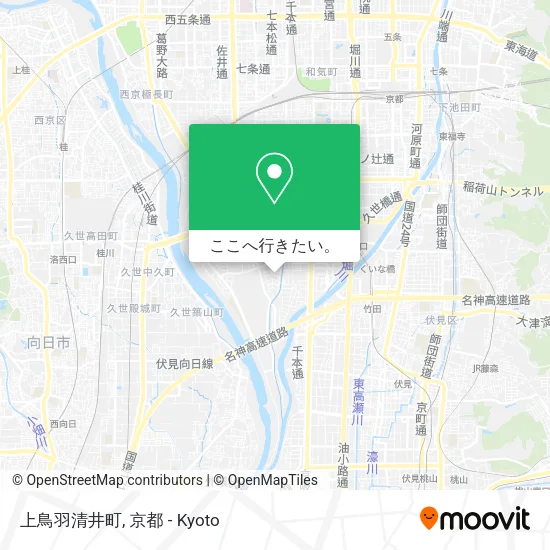 上鳥羽清井町地図