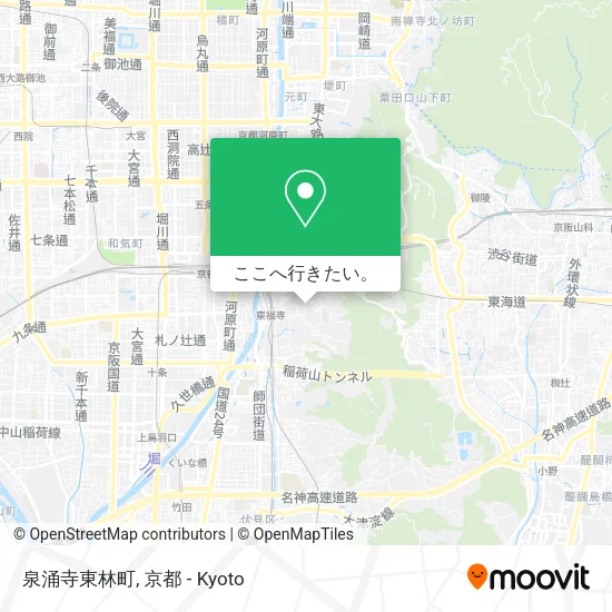 泉涌寺東林町地図