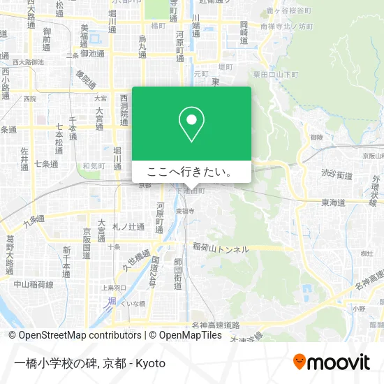 一橋小学校の碑地図