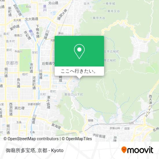 御廟所多宝塔地図