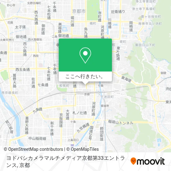 ヨドバシカメラマルチメディア京都第33エントランス地図