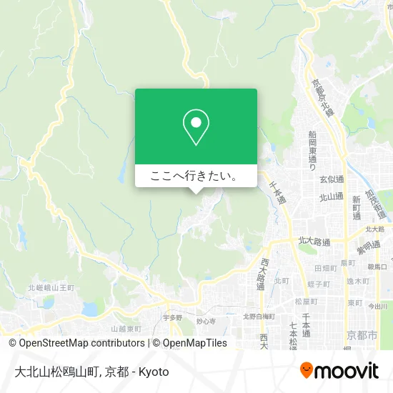 大北山松鴎山町地図