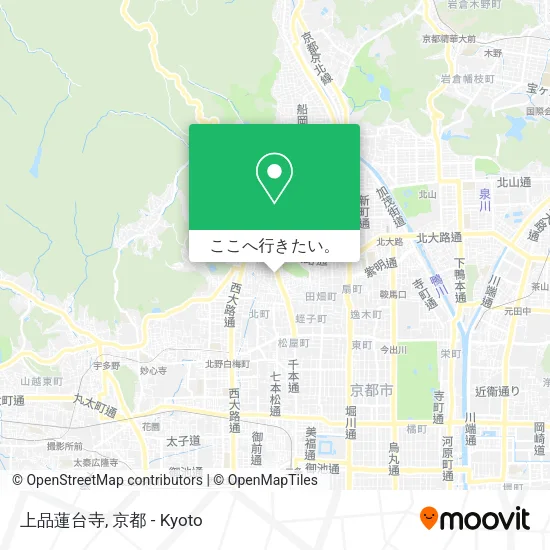上品蓮台寺地図