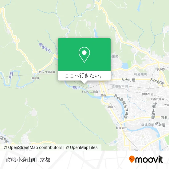 嵯峨小倉山町地図