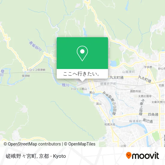 嵯峨野々宮町地図