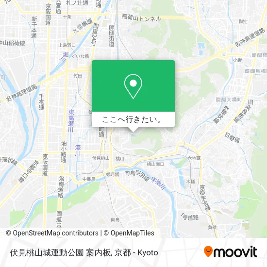 伏見桃山城運動公園 案内板地図