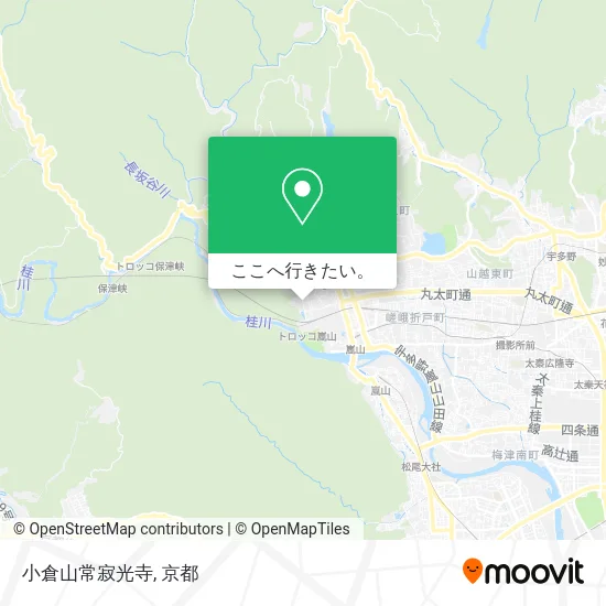 小倉山常寂光寺地図