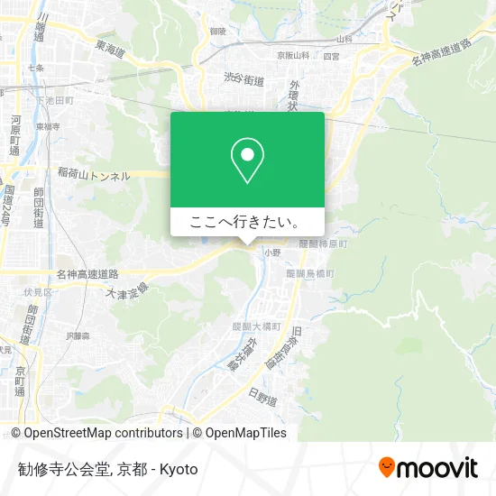 勧修寺公会堂地図
