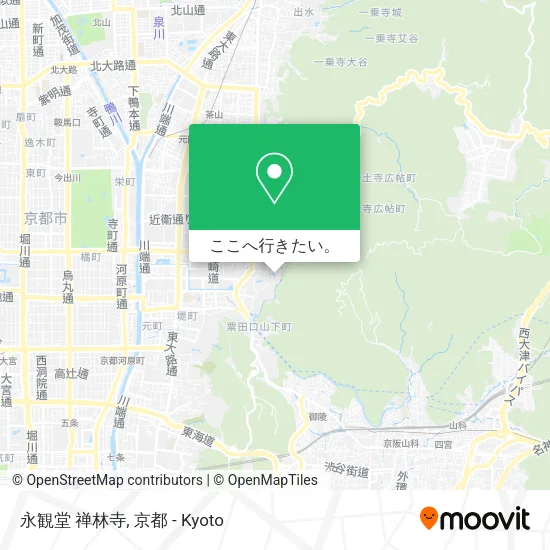 永観堂 禅林寺地図