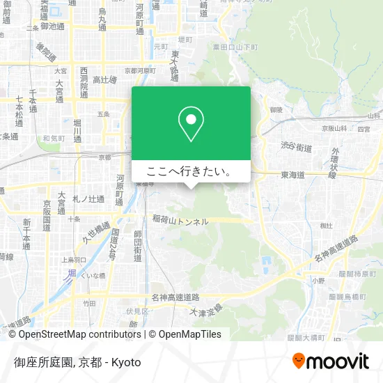御座所庭園地図
