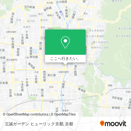 立誠ガーデン ヒューリック京都地図