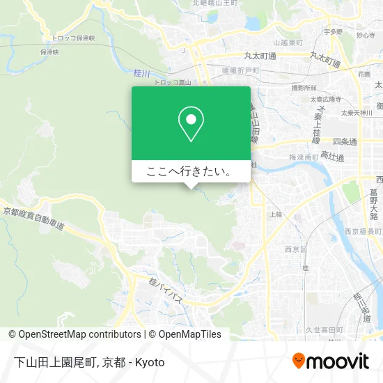 下山田上園尾町地図