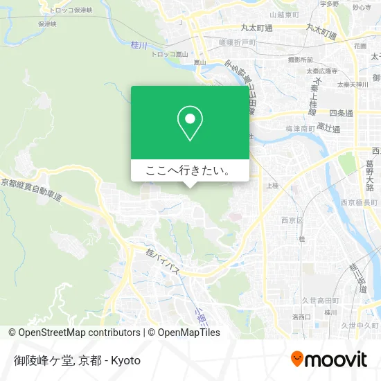 御陵峰ケ堂地図