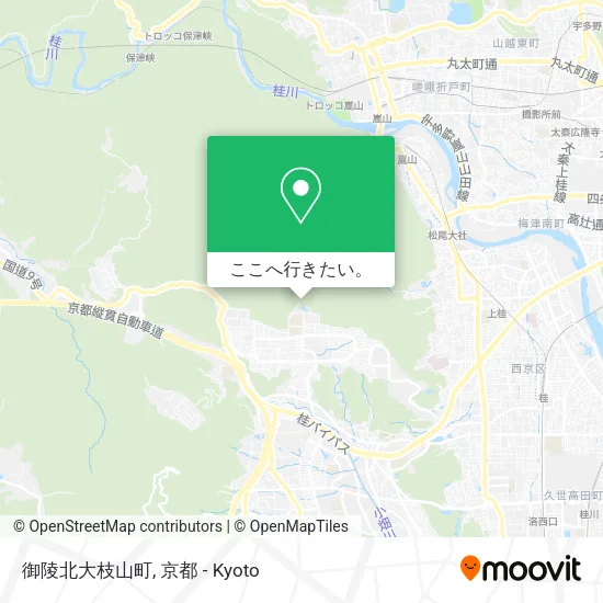 御陵北大枝山町地図