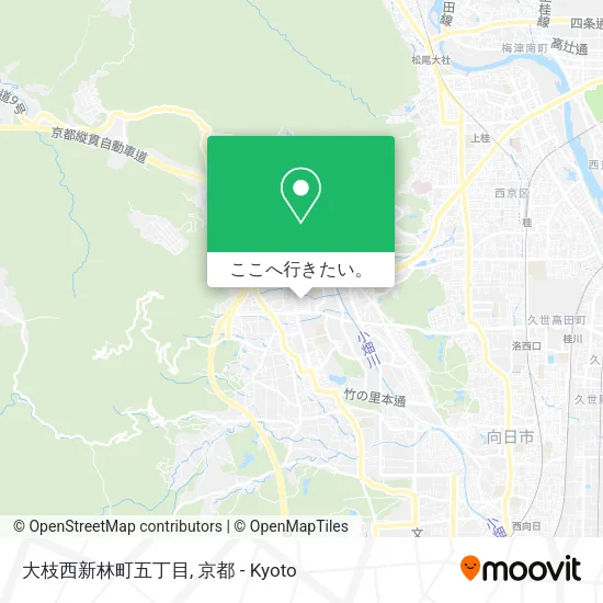 大枝西新林町五丁目地図