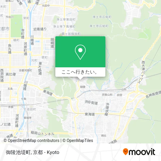 御陵池堤町地図