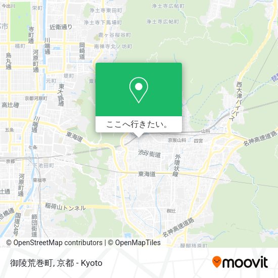 御陵荒巻町地図