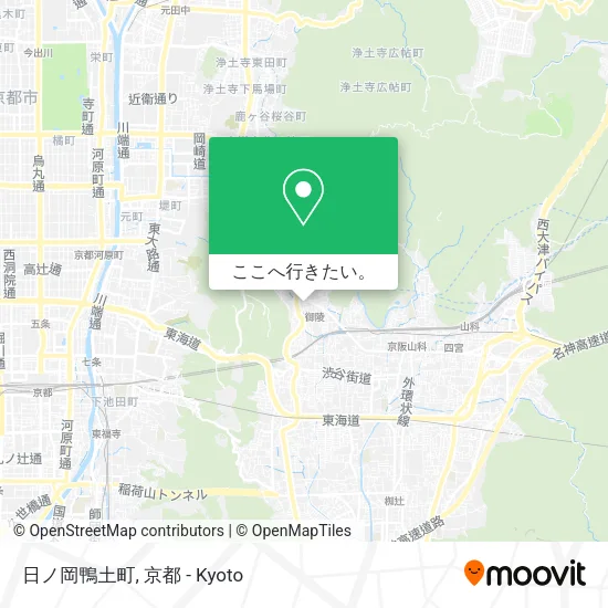 日ノ岡鴨土町地図