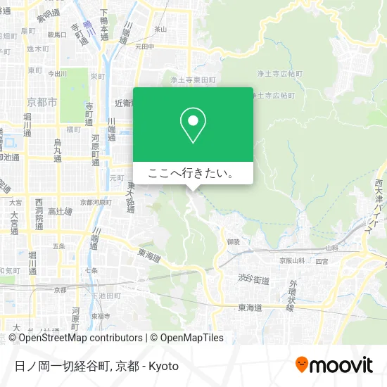 日ノ岡一切経谷町地図
