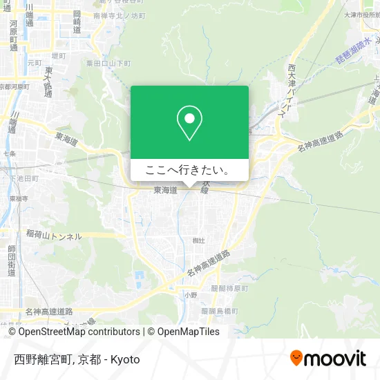 西野離宮町地図